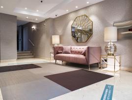 Salón descansillo Hotel Los Bracos Logroño